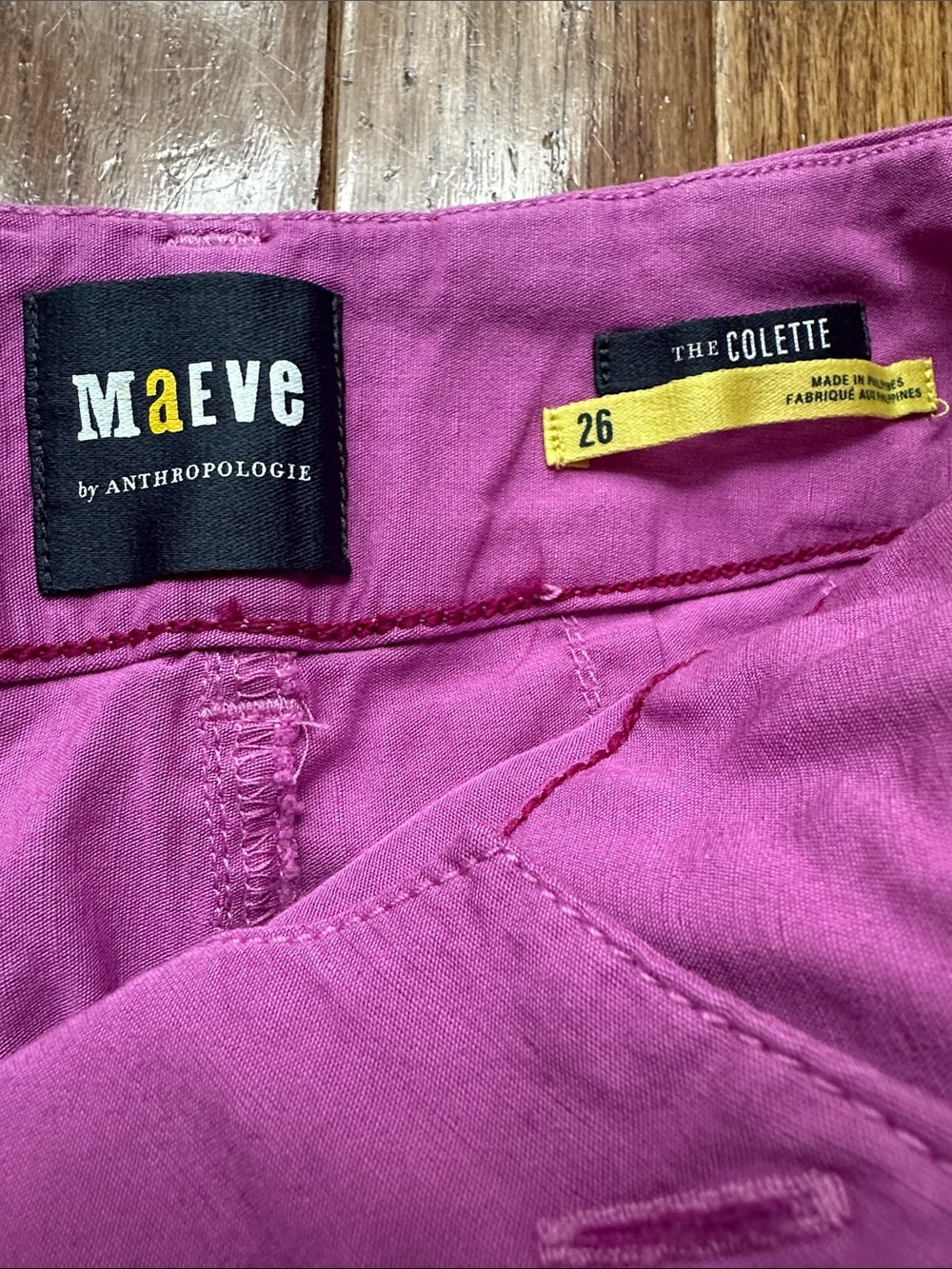 Maeve The Colette - Wide-Leg Cropped Pants in Bright Purple - Picture 2 of 5